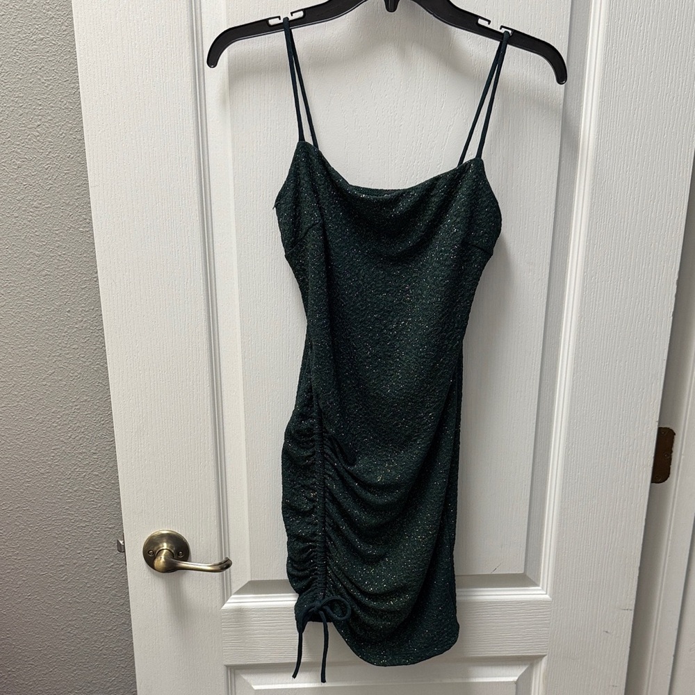 Windsor Sparkling Hunter Green Mini Dress